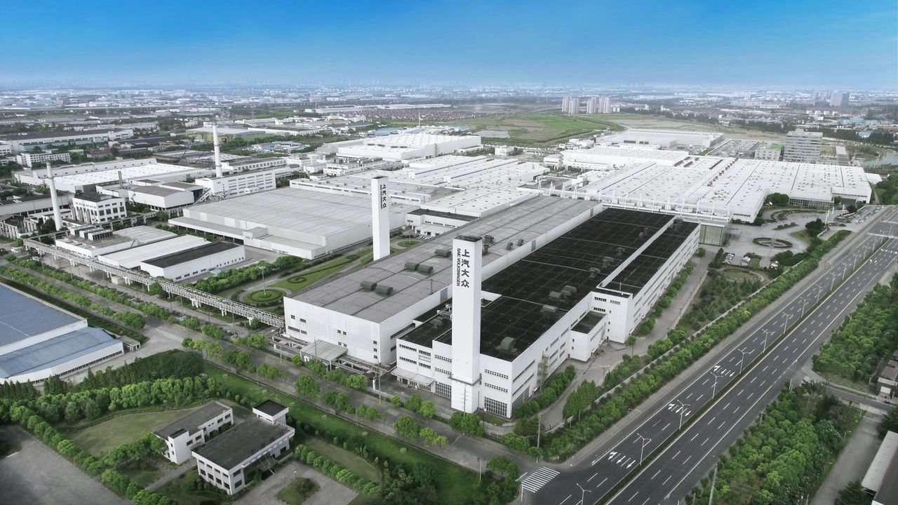 Visualisation of the SAIC - VW factory in Shanghai