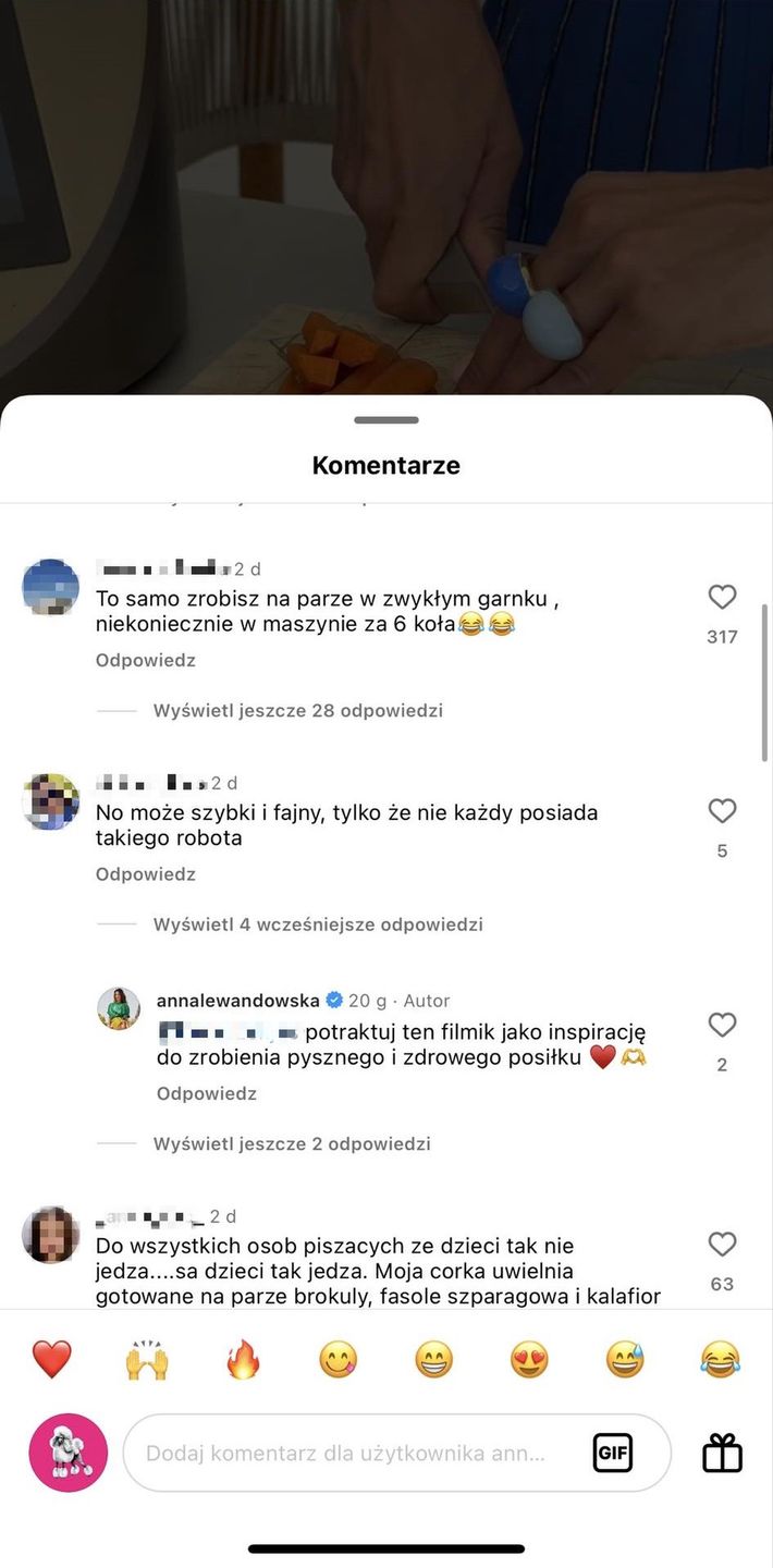 Anna Lewandowska odpowiedziała na uszczypliwy komentarz