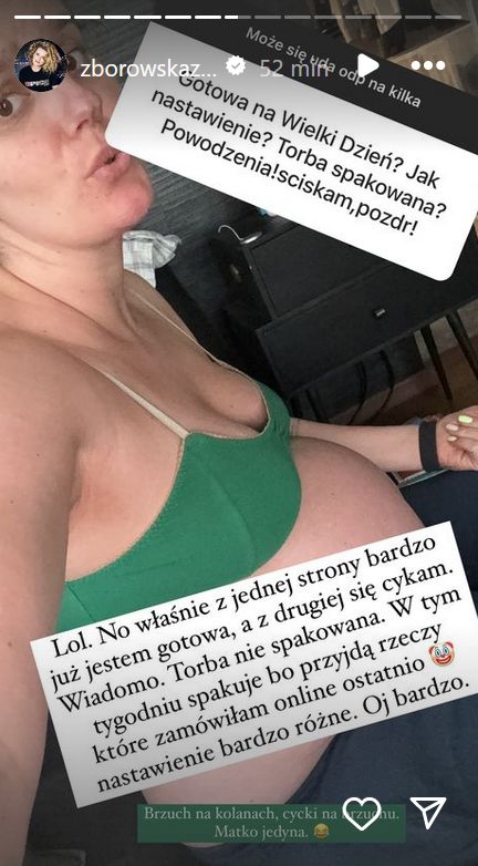 Zofia Zborowska ma już DOŚĆ ciąży. Ujawniła, ile przytyła. "Brzuch na kolanach, cycki na brzuchu"