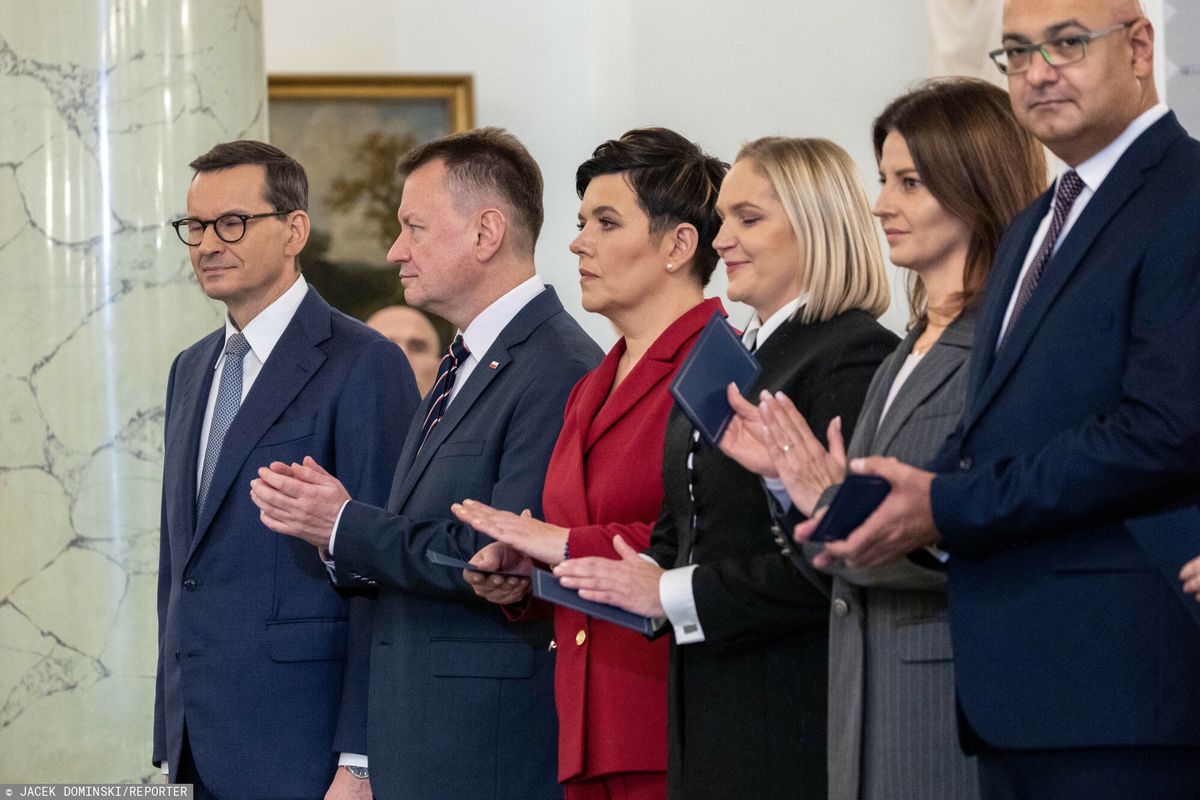 Zaprzysiężenie rządu Morawieckiego w Pałacu Prezydenckim