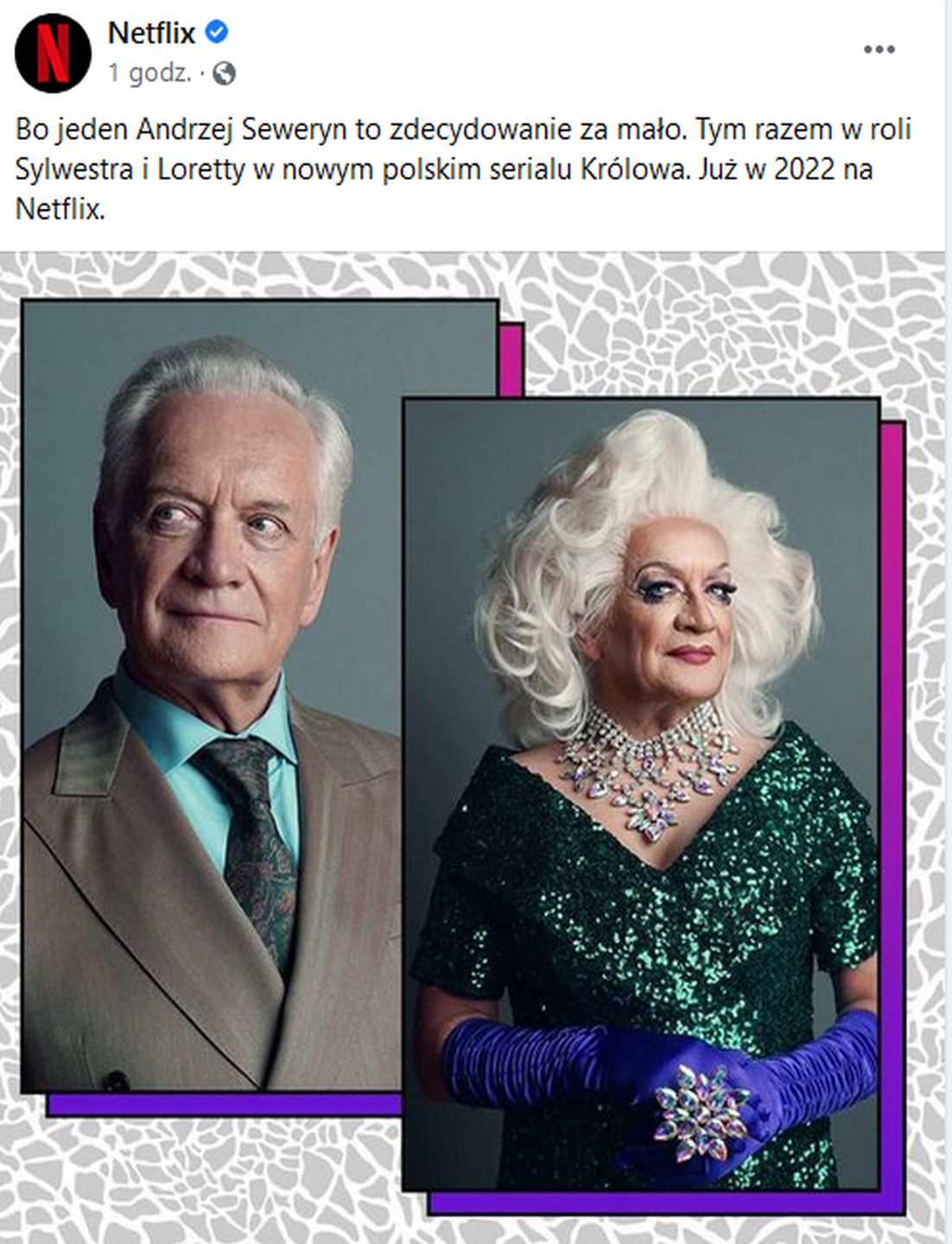 Andrzej Seweryn jako drag queen w nowym serialu Netflixa