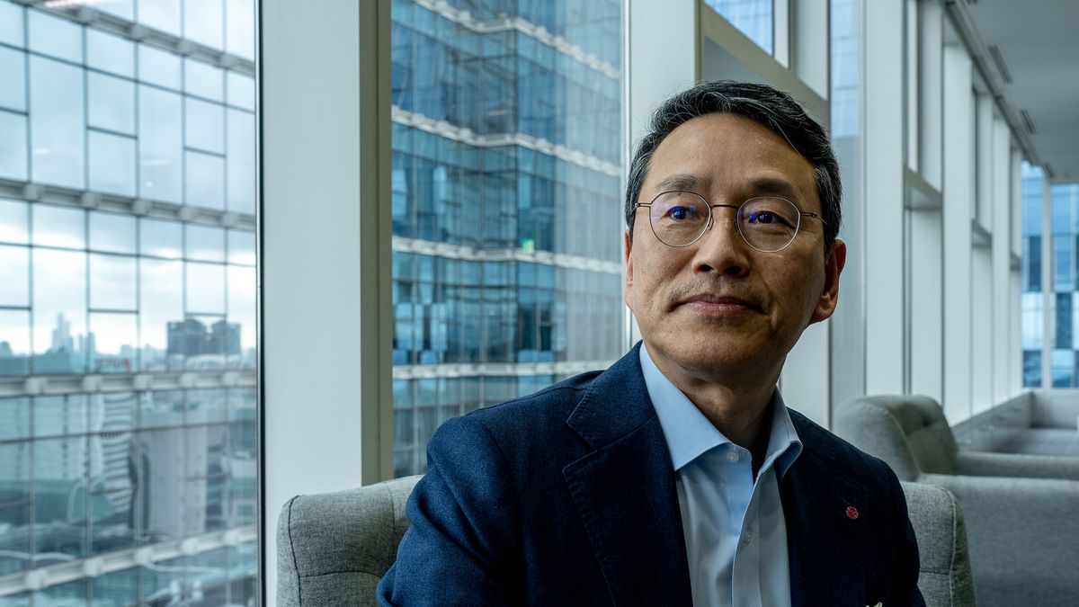 William Cho, chief executive officer of LG Electronics Inc., in Seoul, South Korea, on Thursday, Aug. 22, 2024. LG is considering an initial public offering for its India business, tapping a booming stock market to help hit a target of $75 billion in electronics revenue by 2030, according to Cho. Photographer: Tina Hsu/Bloomberg via Getty Images