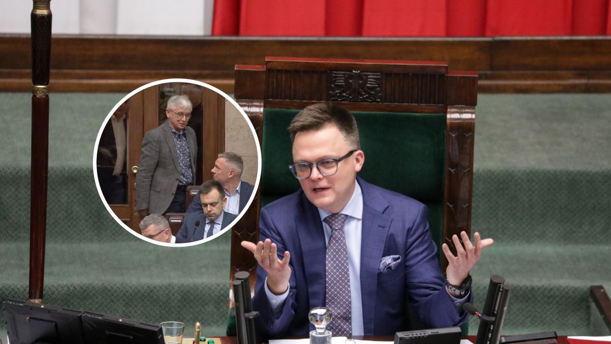 Tajemnicza osoba na sali sejmowej. Cieszyński: "Przemiły człowiek"