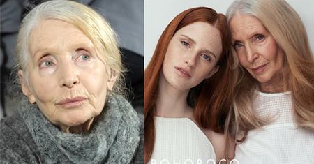 81-letnia modelka robi szpagat!