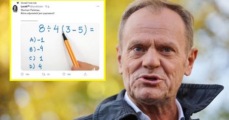Ten post polubił Donald Tusk. Umiesz rozwiązać zadanie?