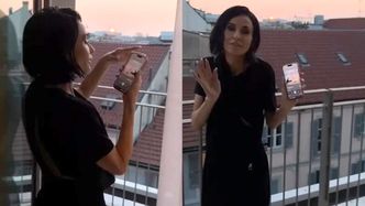 CORAZ SZCZUPLEJSZA Demi Moore kołysze się na balkonie w rytm nowego singla córki. Zachwyca? (FOTO)