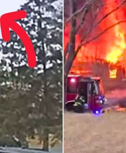 Samolot spadł na dom w USA. Moment tragedii nagrały kamery