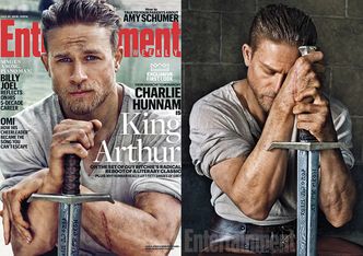 Charlie Hunnam jako Król Artur na okładce "Entertainment Weekly" (ZDJĘCIA)
