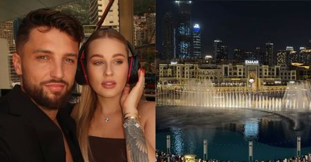 U Andziaks i Luki stabilnie: nadają z wystawnej kolacji przy słynnych Fontannach Dubajskich (FOTO)