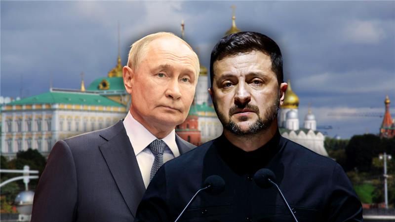 Władimir Putin i Wołodymyr Zełenski