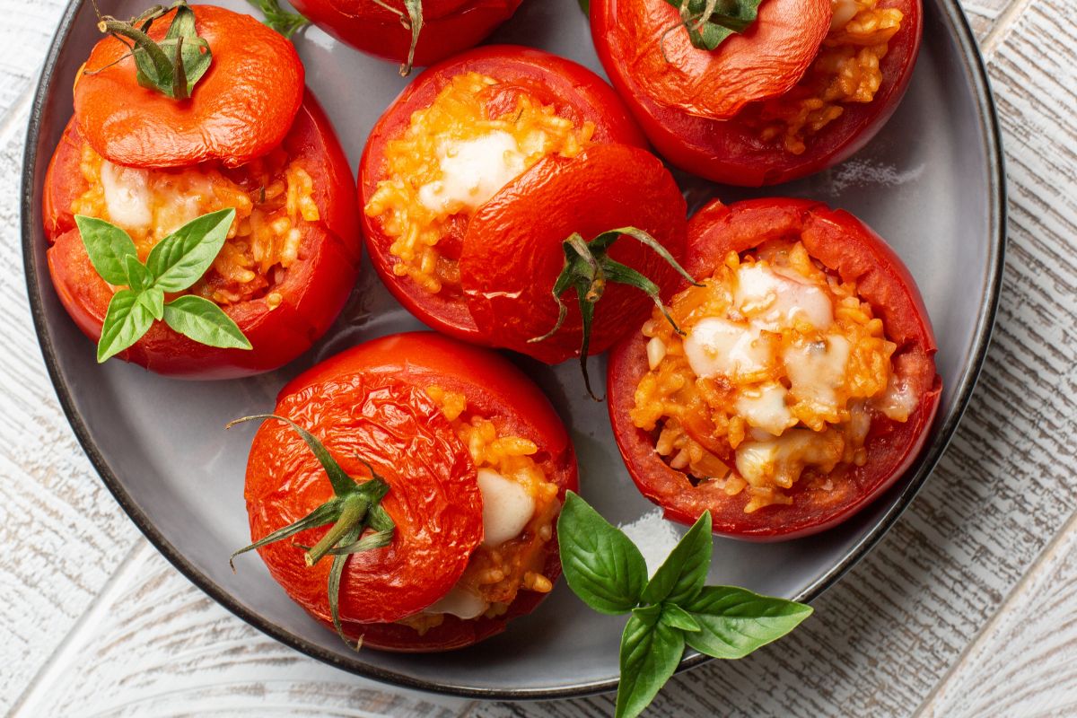 Stuffed tomatoes are the latest hit in my home.