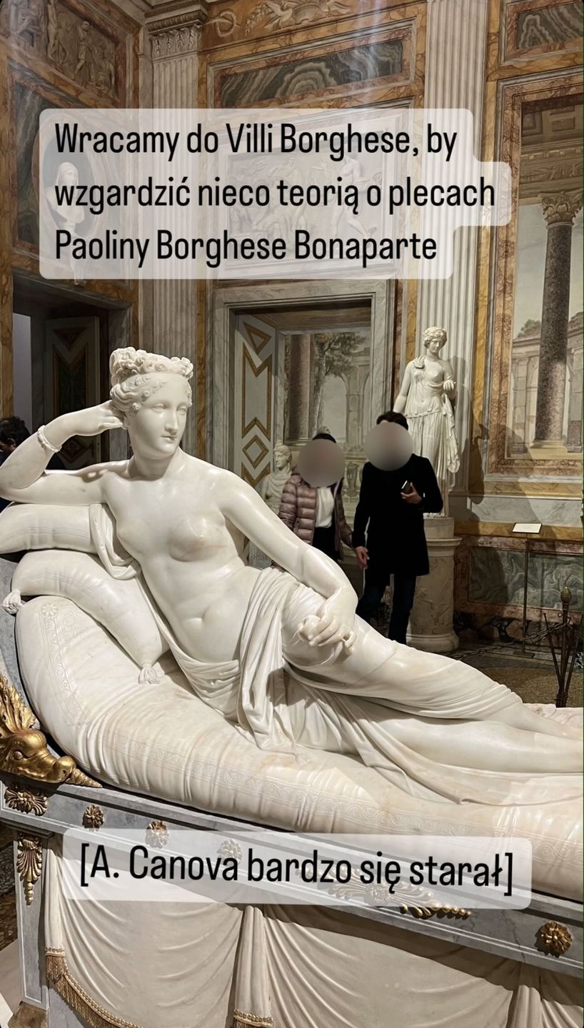 Magdalena Ogórek relacjonuje zwiedzanie Rzymu 