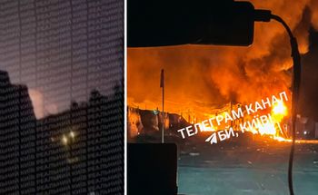 Zmasowany atak w Ukrainie. Eksplozje w Kijowie, zawyły syreny