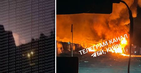 Zmasowany atak w Ukrainie. Eksplozje w Kijowie, zawyły syreny