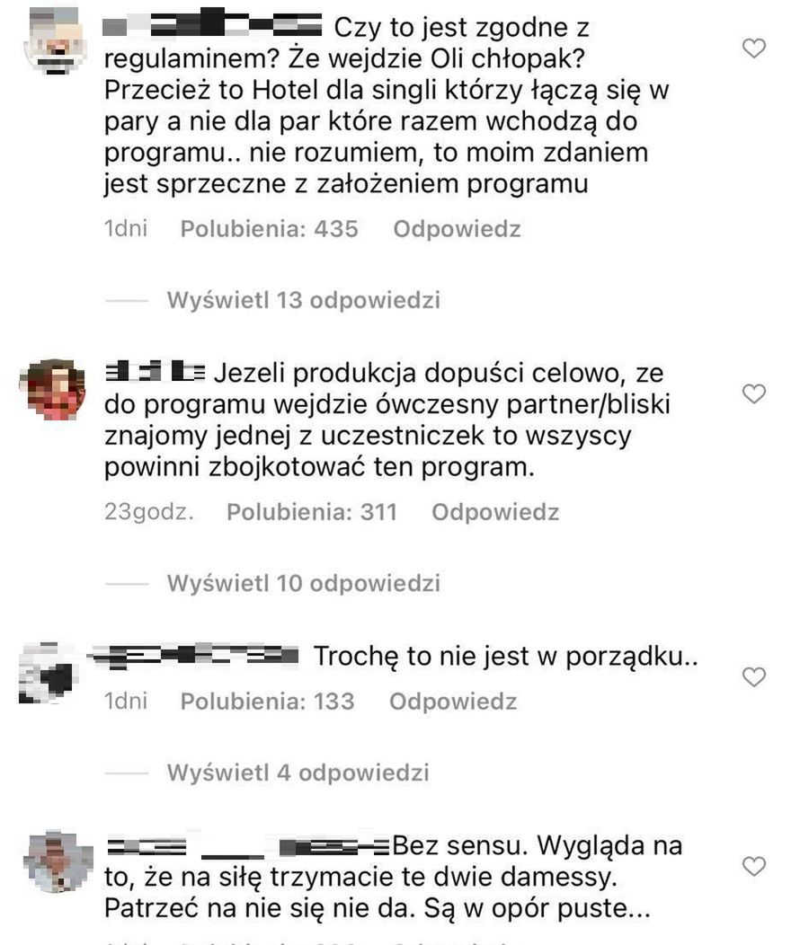 Widzowie domagają się usunięcia Oli z programu