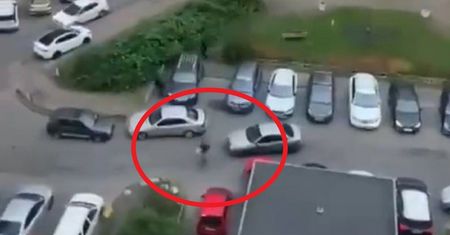 Desperacka ucieczka Rosjanina. Wszystko się nagrało