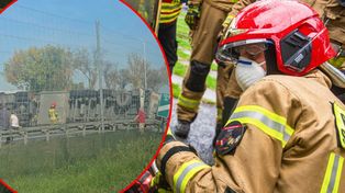 Ciężarówka przewróciła się na S8. Trasa zablokowana