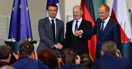 Wsparcie dla Ukrainy. Macron: Francja, Niemcy i Polska razem