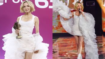 Ania Wyszkoni wystąpiła w Opolu w poszarpanej kiecce z tiulem. Widzowie: "Chyba nie ma lustra"