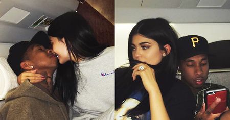 Kylie Jenner całuje się z Tygą w prywatnym odrzutowcu (FOTO)