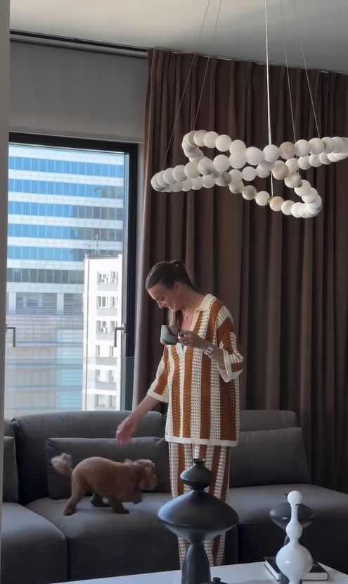 Glamour żyrandol u Kasi Sokołowskiej