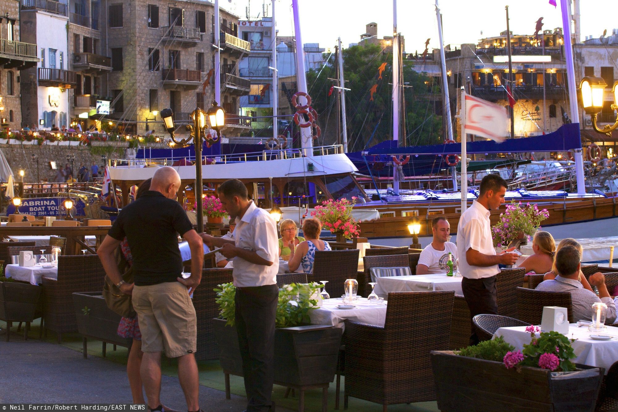 Robert Harding Heritage June 2013
Restaurant in Kyrenia, North Cyprus, Cyprus, Europe