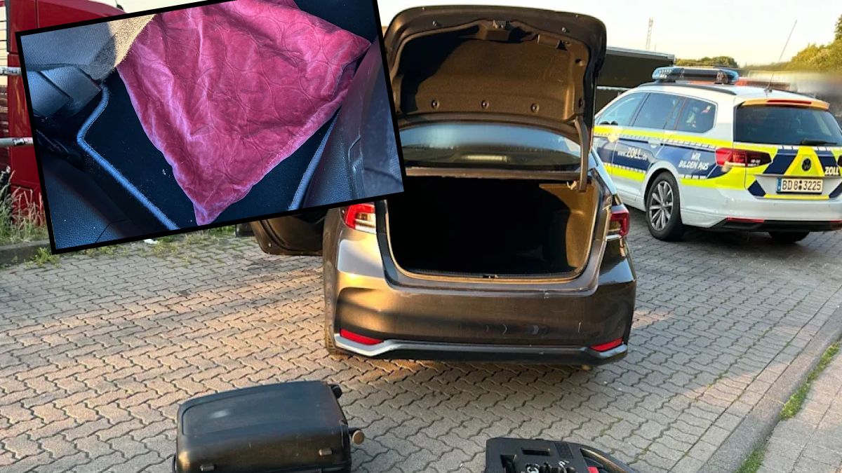 Niemieccy celnicy sprawdzili samochód z polskim kierowcą