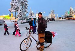 Dotarł rowerem do Rovaniemi. "Od zimna straciłem czucie w palcach u stóp"