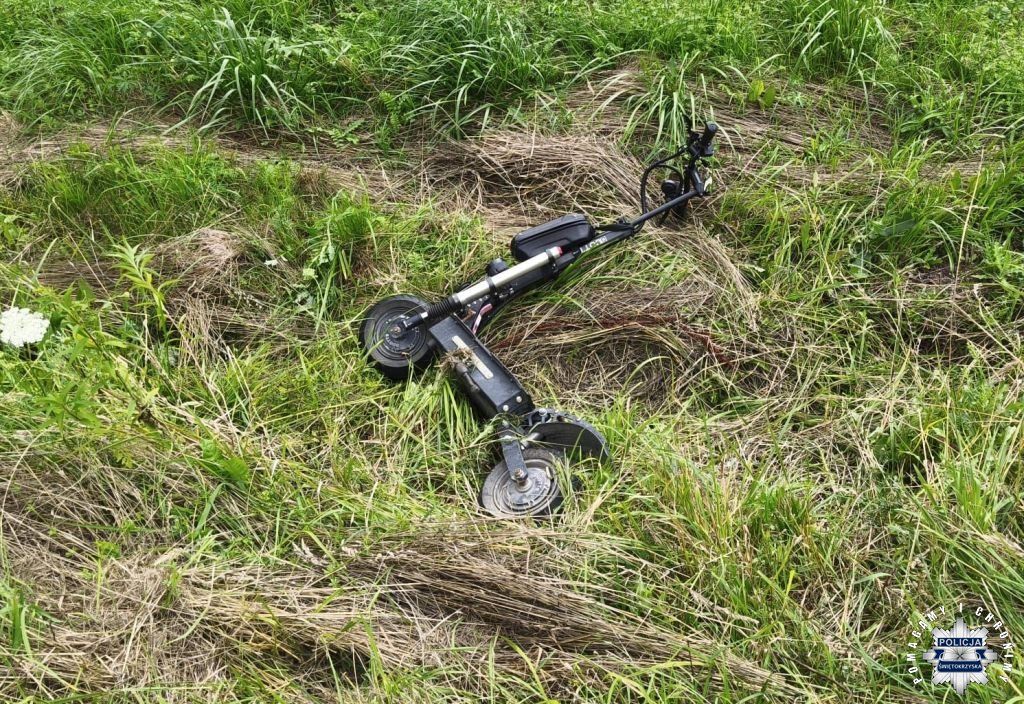 12-latek przewrócił się na hulajnodze elektrycznej