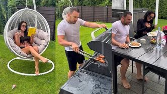 Żartownisie Greg Collins i Sylwia Bomba grilują w deszczu i kpią z polskiej pogody. "Nic nam nie przeszkodzi"