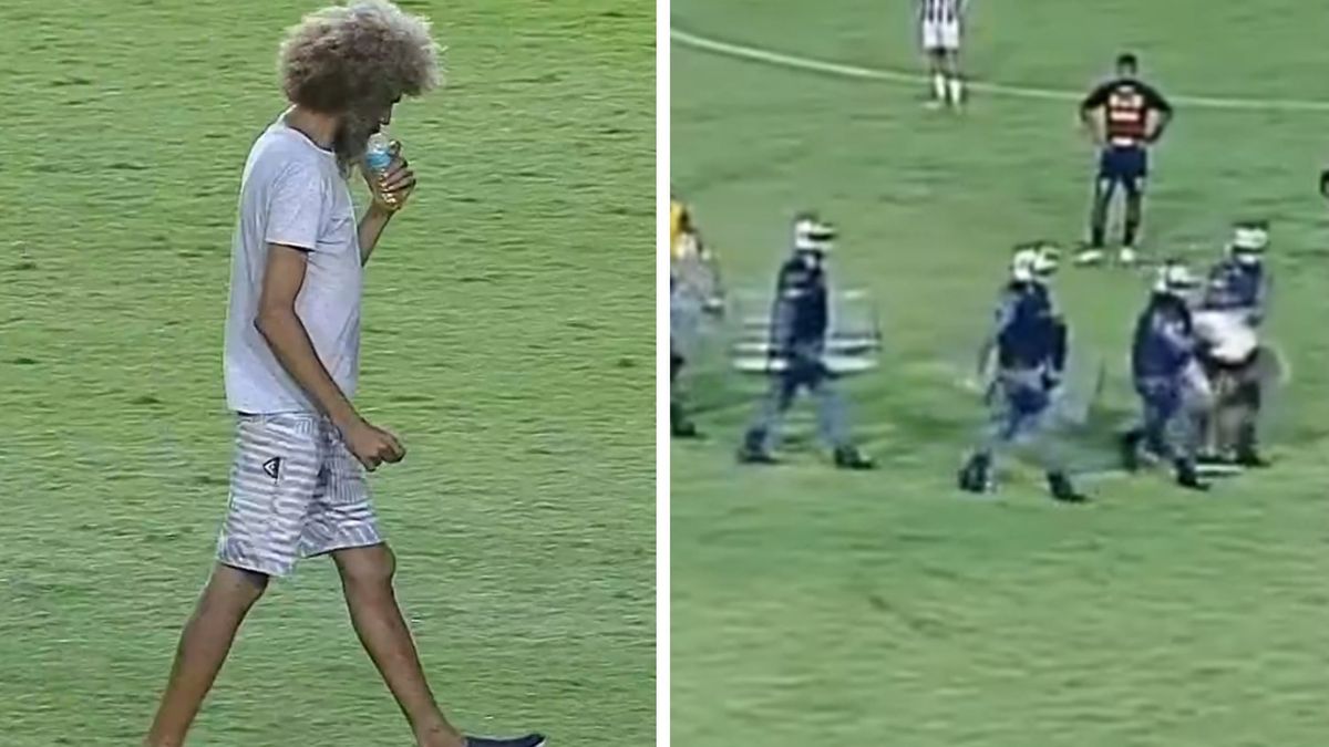 Na zdjęciu: kibic na meczu w Brazylii