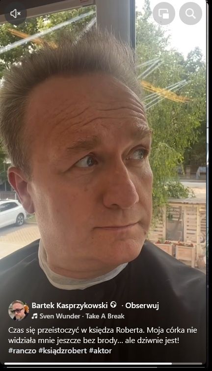 Przemiana Bartka Kasprzykowskiego w księdza Roberta 