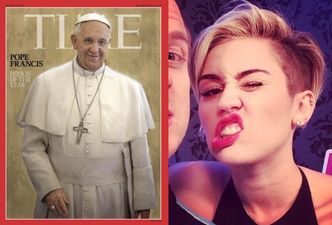 Papież Franciszek CZŁOWIEKIEM ROKU! Pokonał... Miley Cyrus!