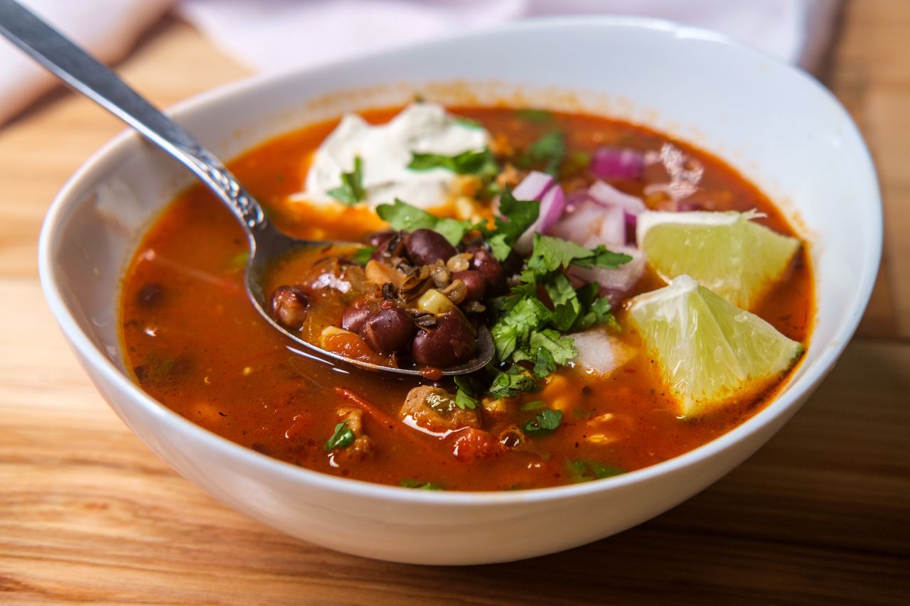 This soup is extremely filling.
