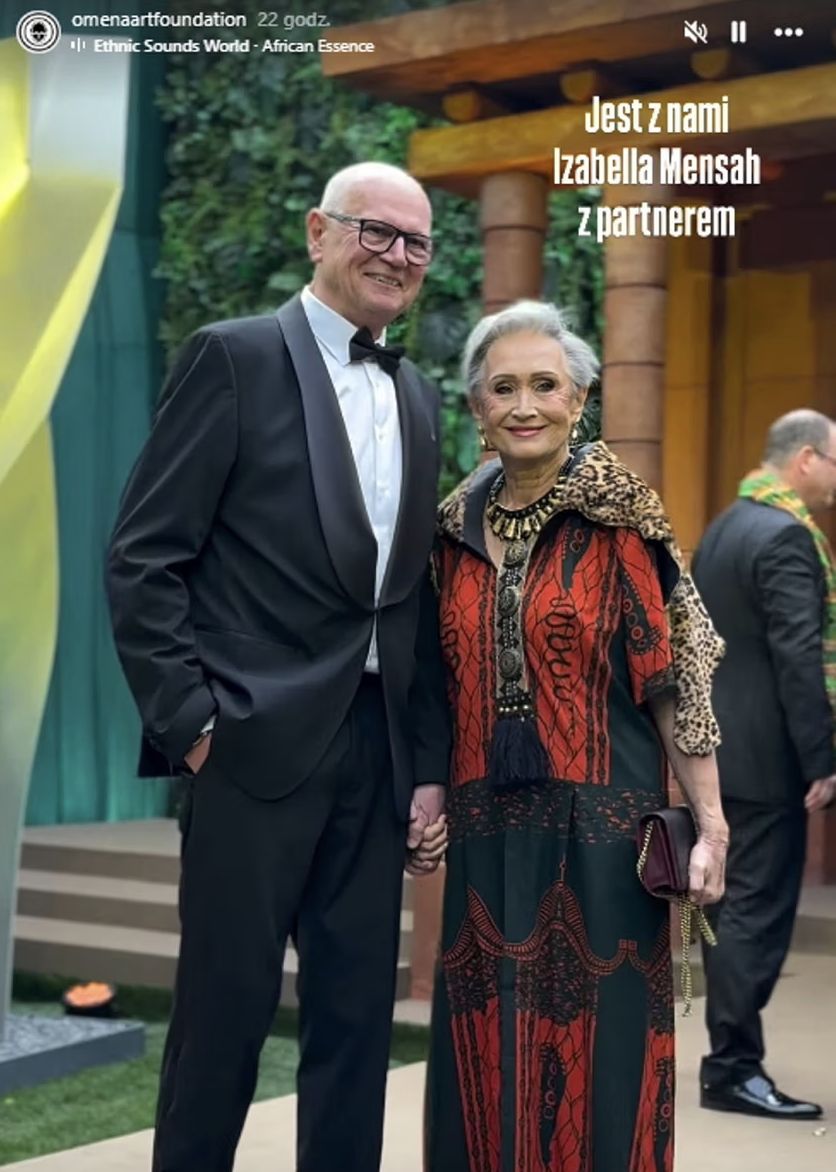 Izabella Mensah z partnerem