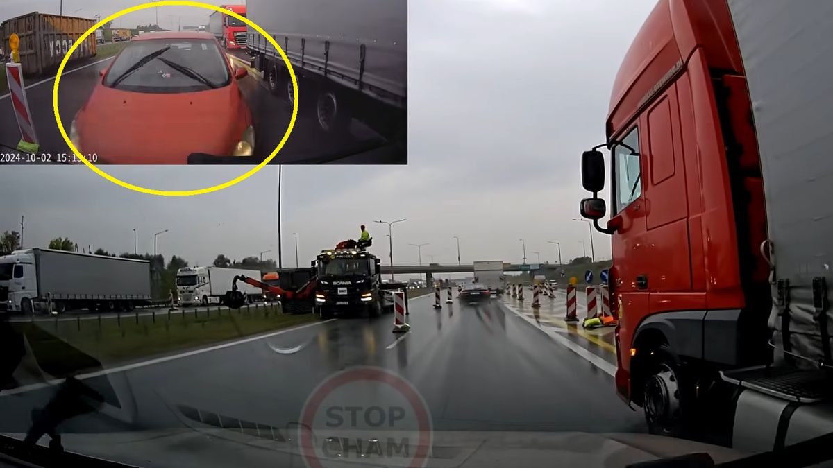 Na autostradzie A2 doszło do kolizji. Internauci wskazali winnego  