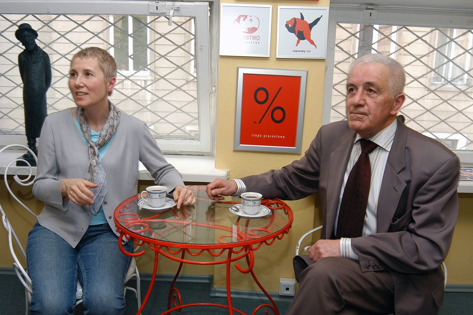 Olga Sawicka i Zbigniew Zapasiewicz w 2006 roku