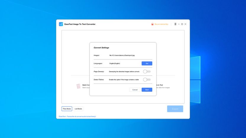 EaseText Image To Text Converter