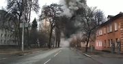 Potężna eksplozja w Czernihowie. Przypadkiem nagrana kamerą samochodową
