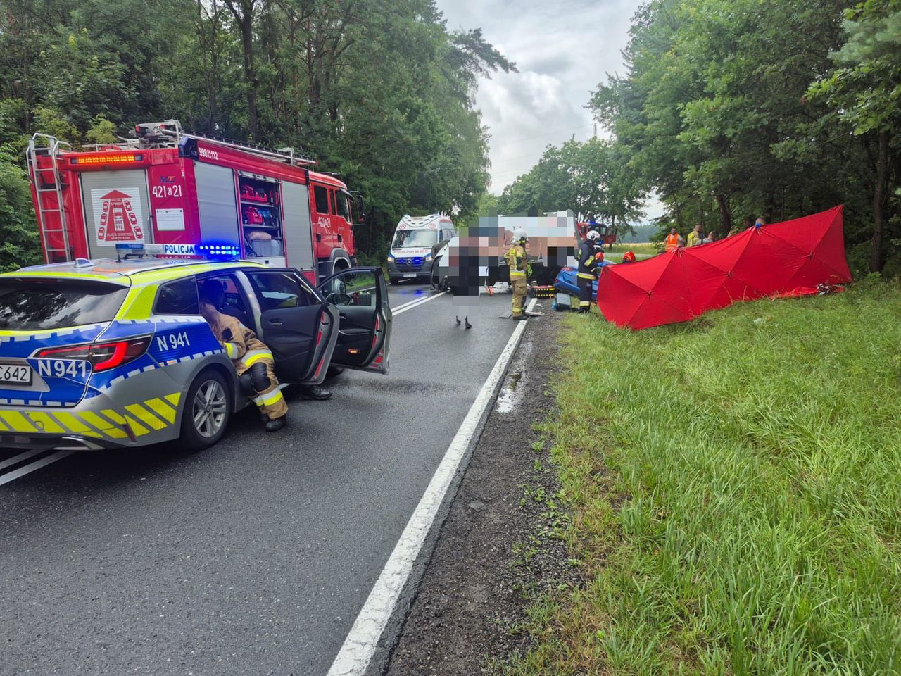 Tragiczny wypadek na DK25 koło Człuchowa
