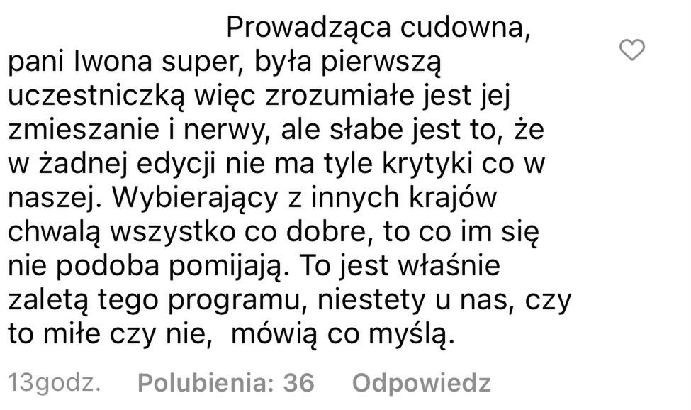 Komentarze fanów