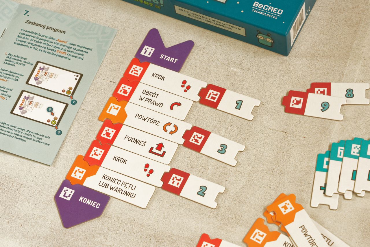 przykładowy program i strona z instrukcji