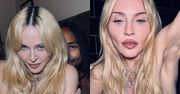 Odmieniona Madonna pozuje TOPLESS. Fani ostro: "Wygląda jak karykatura samej siebie" (ZDJĘCIA)