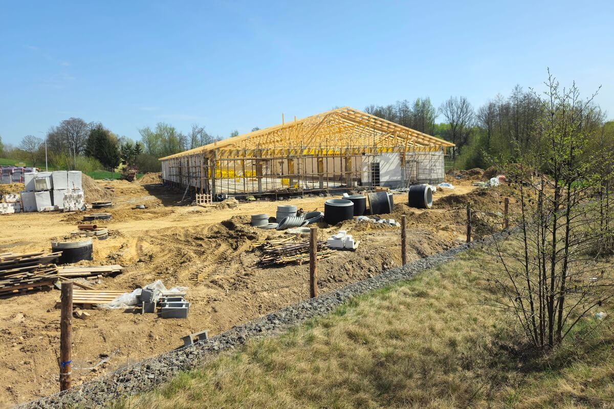 Budowa Biedronki w Jakubowicach Konińskich-Kolonii koło Lublina