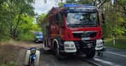 Wypadek motocyklisty w pobliżu Osinowa Dolnego. Interweniował śmigłowiec LPR