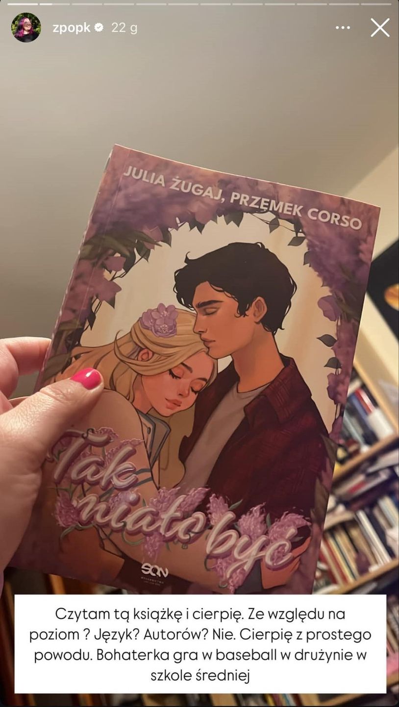 Autorka bloga "Zwierz popkulturalny" oceniła książkę Julii Żugaj