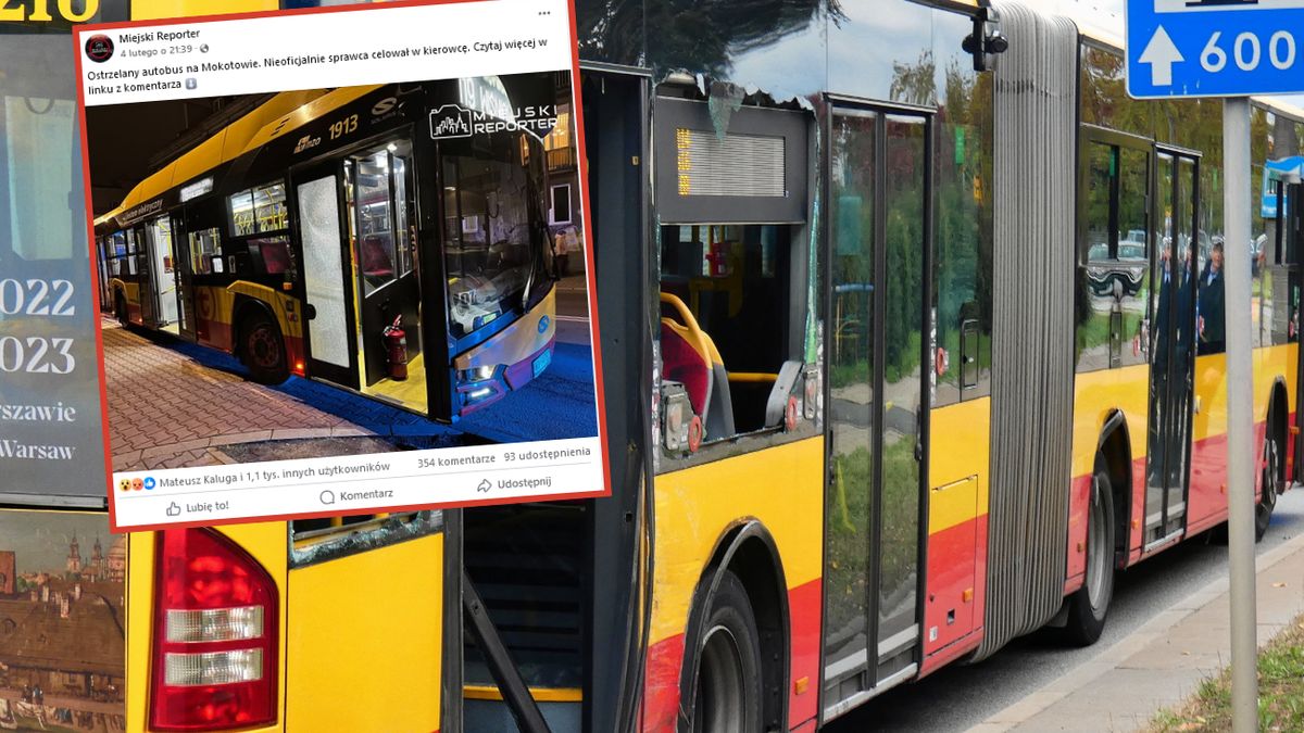 Warszawa. Strzelał w autobus. Policja zatrzymała podejrzanego