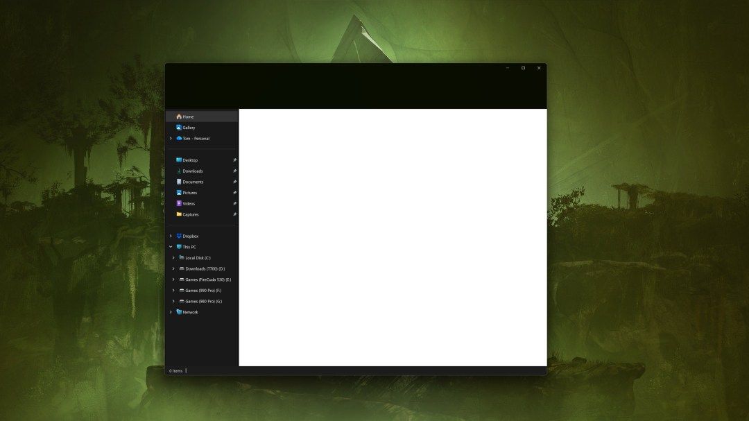 Problem z ciemnym motywem w Windows 11