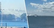 "Smród był bardzo silny". Ewakuacja mostu Krymskiego i "dym" w zatoce