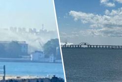 "Smród był bardzo silny". Ewakuacja mostu Krymskiego i "dym" w zatoce